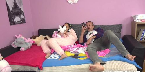 Pigtailed and tattooed whore gets rammed (Angelababy, George Uhl, Jennifer Mendez, Mistress T)
