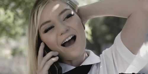 Chloe does only anal to keep her pussy virgin