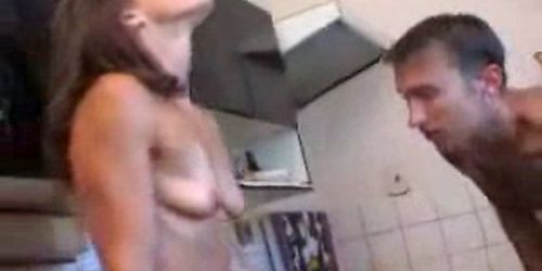 Young Guy Fuck Older Milf Mom In Kitchen
