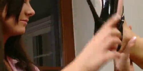 Maid Feet Worships Landlord