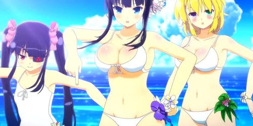 Senran Kagura _Peach Beach Splash_ OP Intro