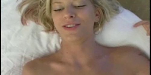 Blonde cocktail waitress rides like a champ