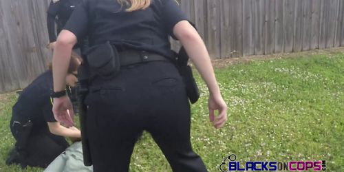 TWO NAUGHTY rough COPS go dogging with kinky CRIMINAL