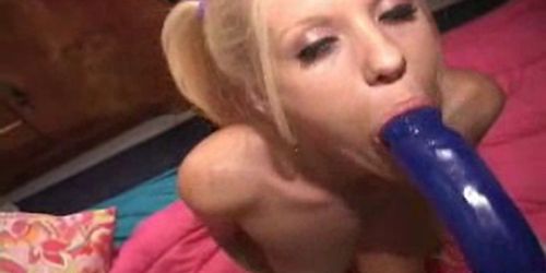 Extremely cute teen hot teeny gets naughty with a dildo in several postions with sexy orgasm