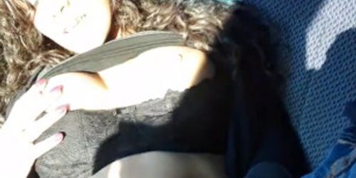 Road trips make me so Horny! Had to touch myself while hubby drives/records