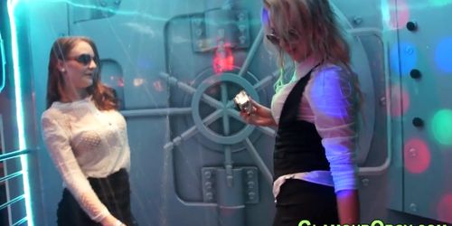 Orgy party babes fuck