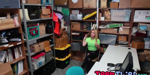 A remarkable blonde teen thief Alexa Raye sucks guards dick and gets (Alexa Rae)