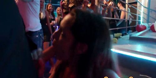 Party slut gets facial