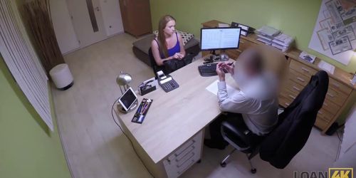 LOAN4K. Bad agent fucks good student girl and approves her documents - video 1 (Hiddencam___)