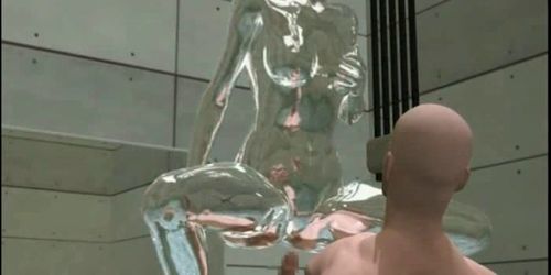 Naked hentai blonde riding a jizz loaded cock - video 1