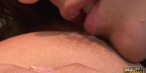 Horny busty lesbians having sex at home (Angie Savage, Raylene)