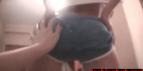 Homemade teen lesbian porn on tape - Tnaflix.com