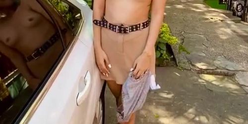 Preview Annabgo- Blonde flashes boobs in public (Annabgo Annabgo)
