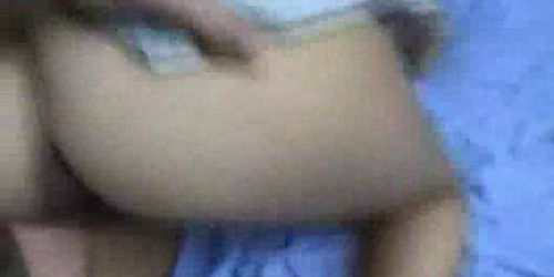 Blindfolded anal loving girlfriend ATM