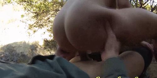 Teen fucked in the wild 