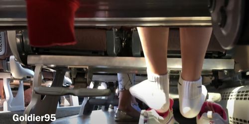 Candid Socks in Bus + Plastic Crush (Gina Carano, UnknownCrush UnknownCrush)