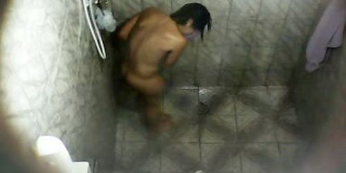 My mother in law washing her pussy 4!
