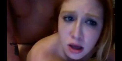 Redhead on a leash takes it from behind - video 1