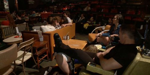 Blonde is public disgraced in theater (John Strong, Mona Wales, Princess Donna)