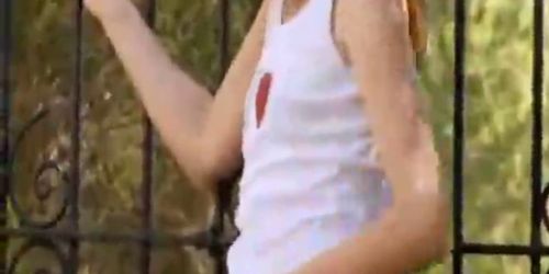 Insane Teenager Posing Naked In A Garden russian cumshots swallow - video 1 (Virginee Spice)