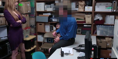 Busty redhead thieves got caught and punish fucked (Lauren Phillips, Scarlett Snow)