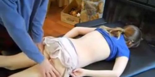 Horny Father In Law Plays With A Girl
