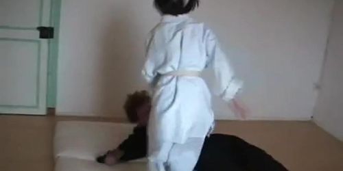 Japanese Sexy Martial Arts - Karate Girl Beats Up Instructor - Tnaflix.com