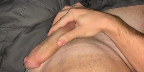 On Edge 8 Inch Monster Dick Morning Cumshot In Bed (Intense Breathing And Moaning) Muscle Stud Pov