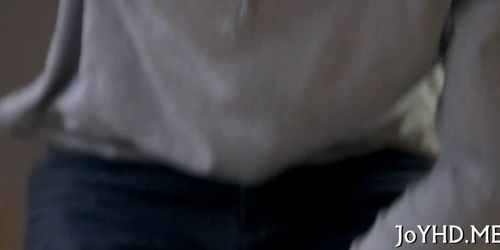Big dick enters young mouth