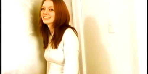 10 Inches of Hard White Cock For Her Tight Teen Pussy