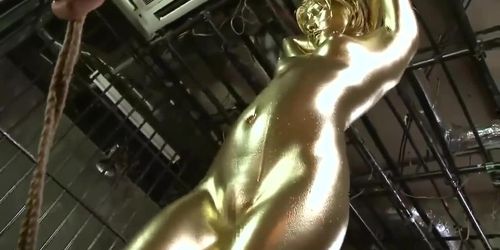 Asian Painted Gold and fucked - Tnaflix.com