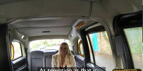 Busty blonde trades sex for the trip as she goes to the next city