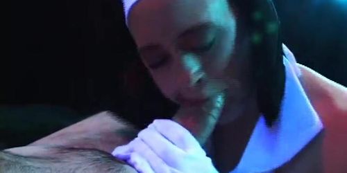 Confessing Nun Shows The Priest Her Latest Sin.