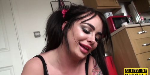 PASCALS SUB SLUTS - Bigtitted brit sub humiliated by maledom