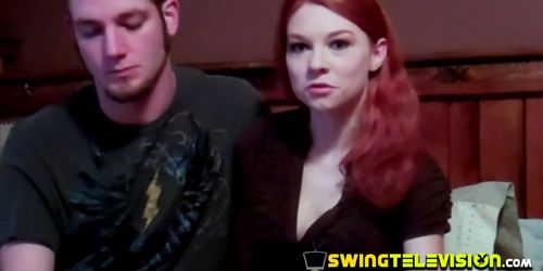 The Swinger Mansion invites horny couples to a big party that ends fucking and swapping their couple