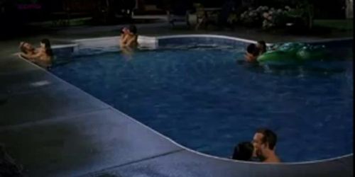 Lake Bell, Michelle Borth and Lindsay Sloane having sex in a pool - video 1 (Laura Singer)