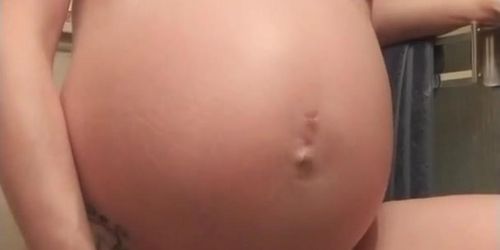 Preggo Cockwhore - 42 weeks pregnant trying multiple orgasms a day to induce labour ) -  Tnaflix.com