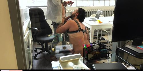 Quarantined Coworkers Screw While Stuck In Office