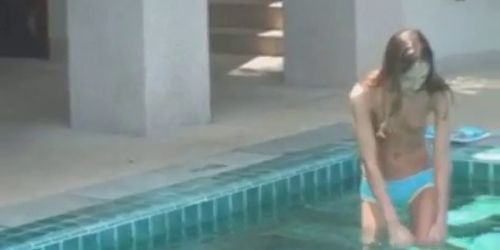Unbelievably sexy thin girl swimming naked - Tnaflix.com