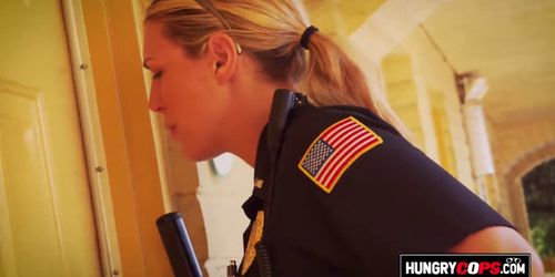 Arabic rapper has to fuck a white fat ass from a horny cop and her partner in a threesome