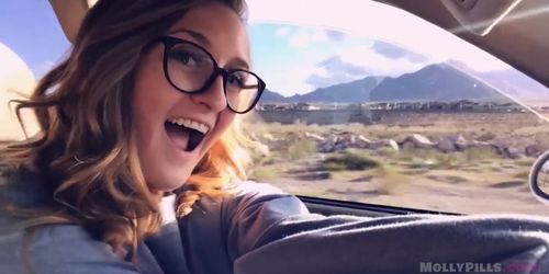Horny Hikers Public Flashing Deepthroat Cock Suck - Molly Pills - POV GFE (AmateurCollege)