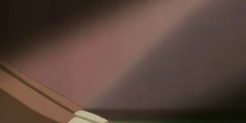 Tied up anime gets pink dildo