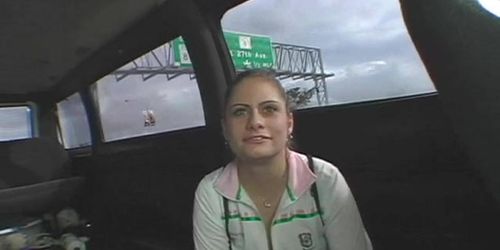 Bitch rides cock in a bang bus