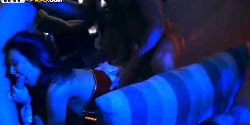 WTF Pass - Student group sex on Halloween (Amber Daikiri, Cosette Ibarra, Elaine Meadors, Hailey Ariana)