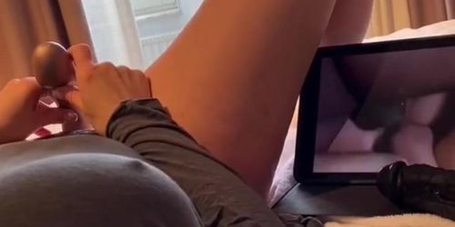 Hot Pregnant Masturbation Loud - Swedish girl watching porn and masturbates, loud moaning orgasm -  Tnaflix.com