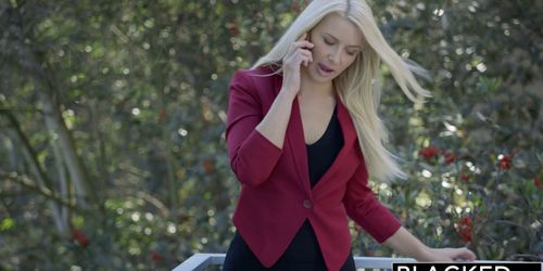 BLACKED Business Blonde Anikka Albrite Ass Fucked By a BBC (Annika Albrite, Sunny Leone)