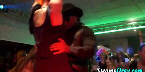 Cfnm teens fuck and suck strippers