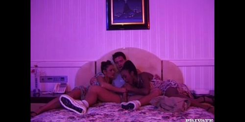 PRIVATE CLASSICS - Black and Sexy Shares a Cock With Eva Roberts (Bagheera)