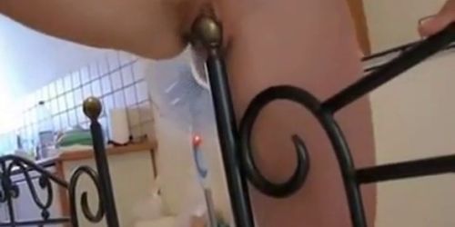 bedpost masturbation - video 1