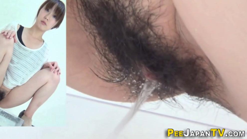 PISS JAPAN TV Hairy Pussy Fetish Asian Cuties Pee TNAFlixcom